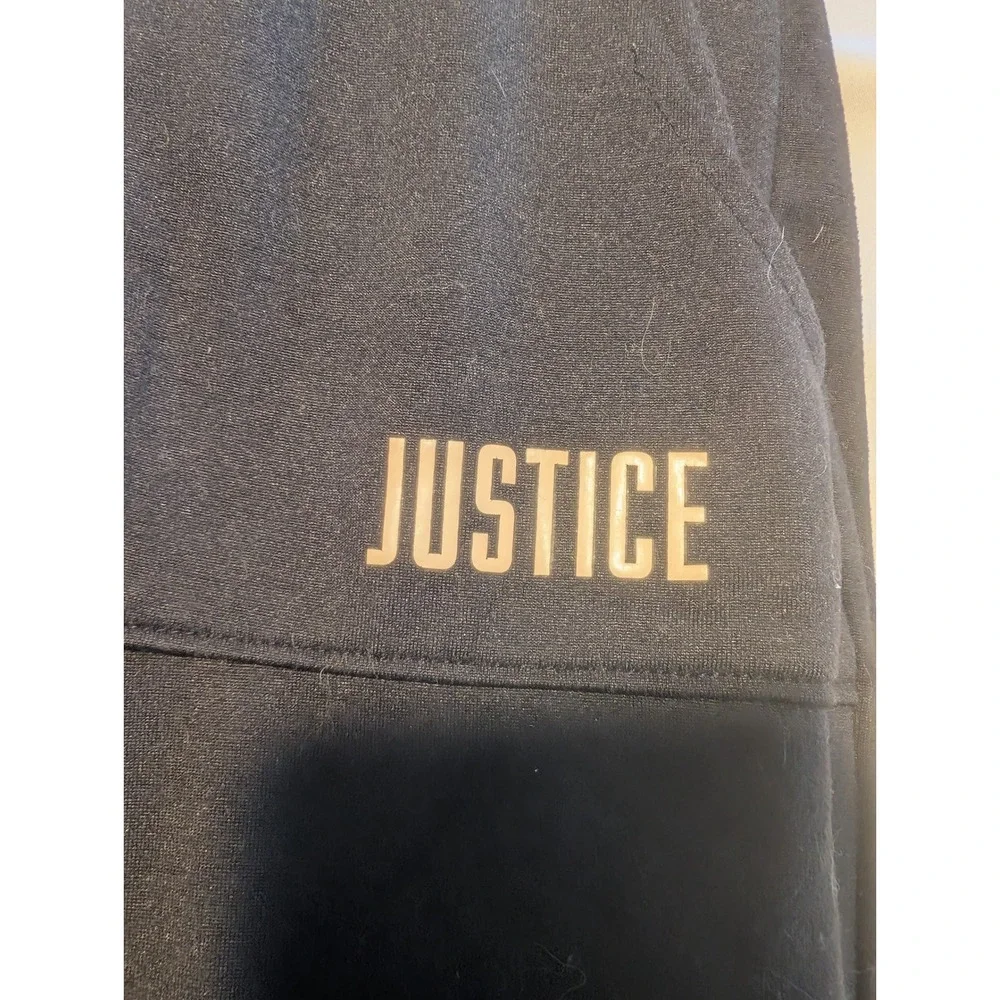 Justice Active‎ Girls Black Joggers Mesh Panel Athletic Pants Size 14/16